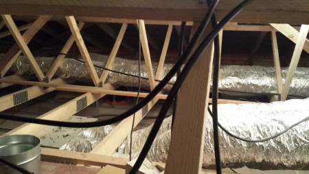 Gainage combles détails pose